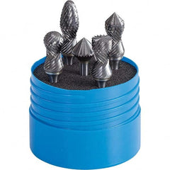 SGS Pro - Burr Sets Head Shape: Radius/Cylinder w/Endcut; Radius/Ball Nose Cylinder; Radius/Ball Nose Tree; Combi/90 Cone Tooth Style: Double Cut - Top Tool & Supply