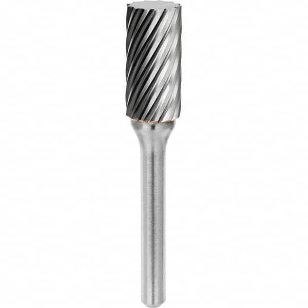 SGS Pro - 1/4" Cut Diam, 1/4" Shank Diam, Tungsten Carbide Inox Cut Cylinder Burr - Top Tool & Supply