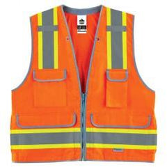 8254HDZ S/M ORANGE HD SURVEYORS VEST - Top Tool & Supply