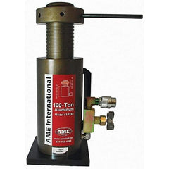 AME International - Portable Hydraulic Cylinders Type: Single Acting Load Capacity (Ton): 100 (Inch) - Top Tool & Supply