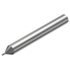 R216.32-00630-AE06G 1620 0.6mm 2 FL Solid Carbide End Mill - Corner Radius w/Cylindrical Shank - Top Tool & Supply