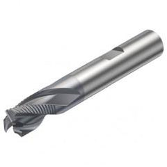 R216.33-20030-BS20K 1640 20mm 3 FL Solid Carbide End Mill - Corner chamfer w/Weldon Shank - Top Tool & Supply