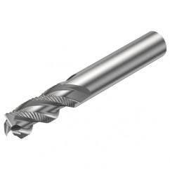 R216.33-14040-AC26U H10F 14mm 3 FL Solid Carbide End Mill - Corner chamfer w/Cylindrical Shank - Top Tool & Supply