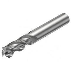 R216.33-14040-AC26U H10F 14mm 3 FL Solid Carbide End Mill - Corner chamfer w/Cylindrical Shank - Top Tool & Supply