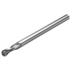 R216.42-12030-AQ18G P10 12mm 2 FL Solid Carbide Ball Nose End Mill w/Cylindrical Shank - Top Tool & Supply