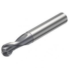 R216.42-01030-AI10G 1610 1mm 2 FL Solid Carbide Ball Nose End Mill w/Cylindrical Shank - Top Tool & Supply