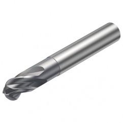 R216.44-12030-AI12G 1610 12mm 4 FL Solid Carbide Ball Nose End Mill w/Cylindrical Shank - Top Tool & Supply