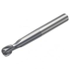 R216.62-12030-AO13G 1610 12mm 2 FL Solid Carbide Ball Nose End Mill spherical design w/Cylindrical Shank - Top Tool & Supply