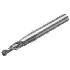 R216.53-04040RAL40G 1620 4mm 3 FL Solid Carbide Conical Ball Nose End Mill w/Cylindrical Shank - Top Tool & Supply