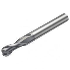 RA216.42-0830-AK04G 1610 3.175mm 2 FL Solid Carbide Ball Nose End Mill w/Cylindrical Shank - Top Tool & Supply