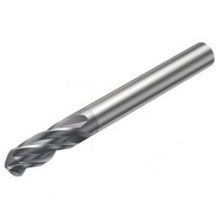 1B240-0318-XA 1630 3.18mm 4 FL Ballnose w/Cylindrical Shank - Top Tool & Supply