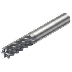 R215.36-06050-AC13L 1620 6mm 6 FL Solid Carbide End Mill - Corner Radius w/Cylindrical Shank - Top Tool & Supply