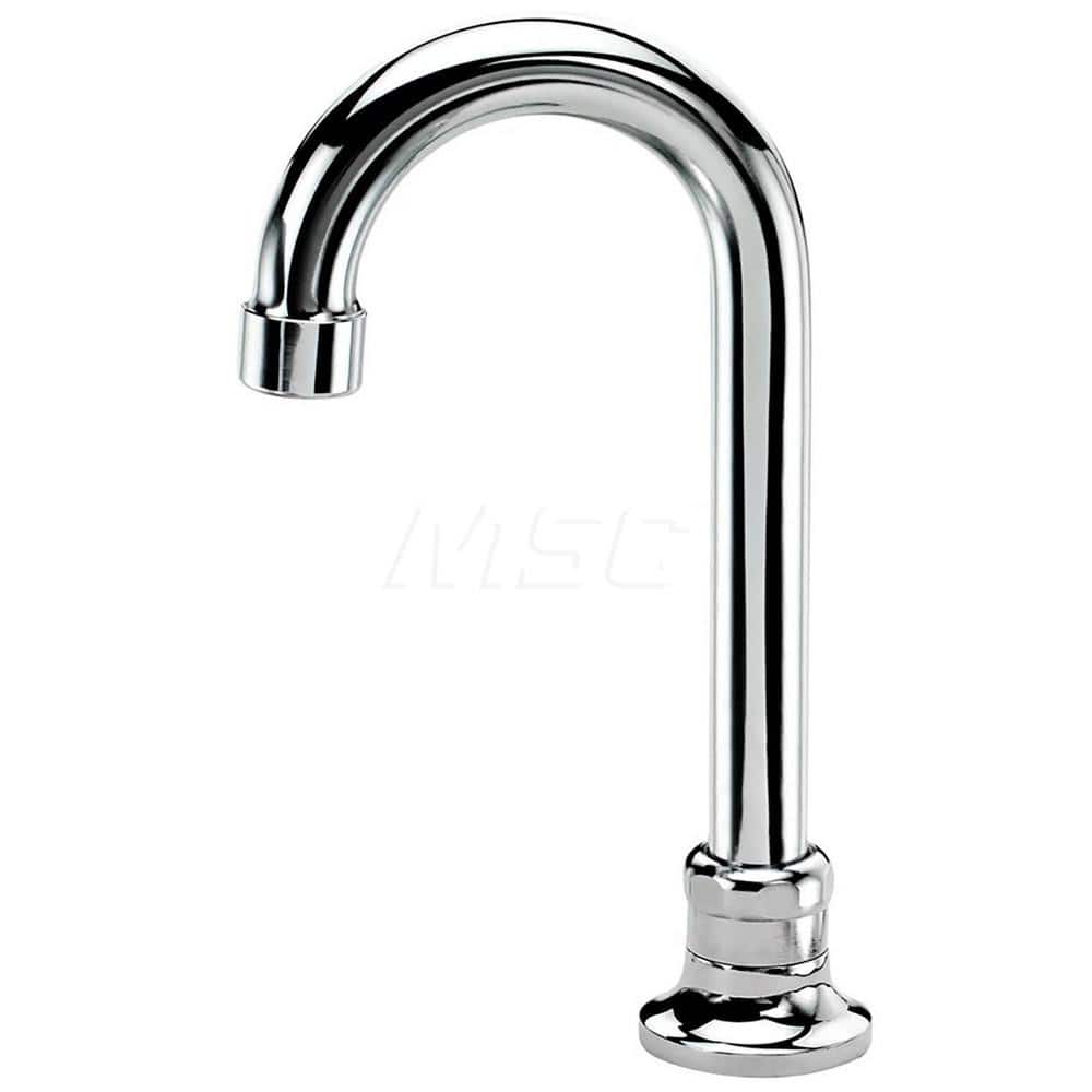 Industrial & Laundry Faucets; Type: Base Mount Faucet; Style: Base Mounted; Design: Base Mounted; Handle Type: No Handle; Spout Type: Gooseneck; Mounting Centers: Single Hole; Spout Size: 3-1/2; Finish/Coating: Chrome Plated Brass; Type: Base Mount Faucet