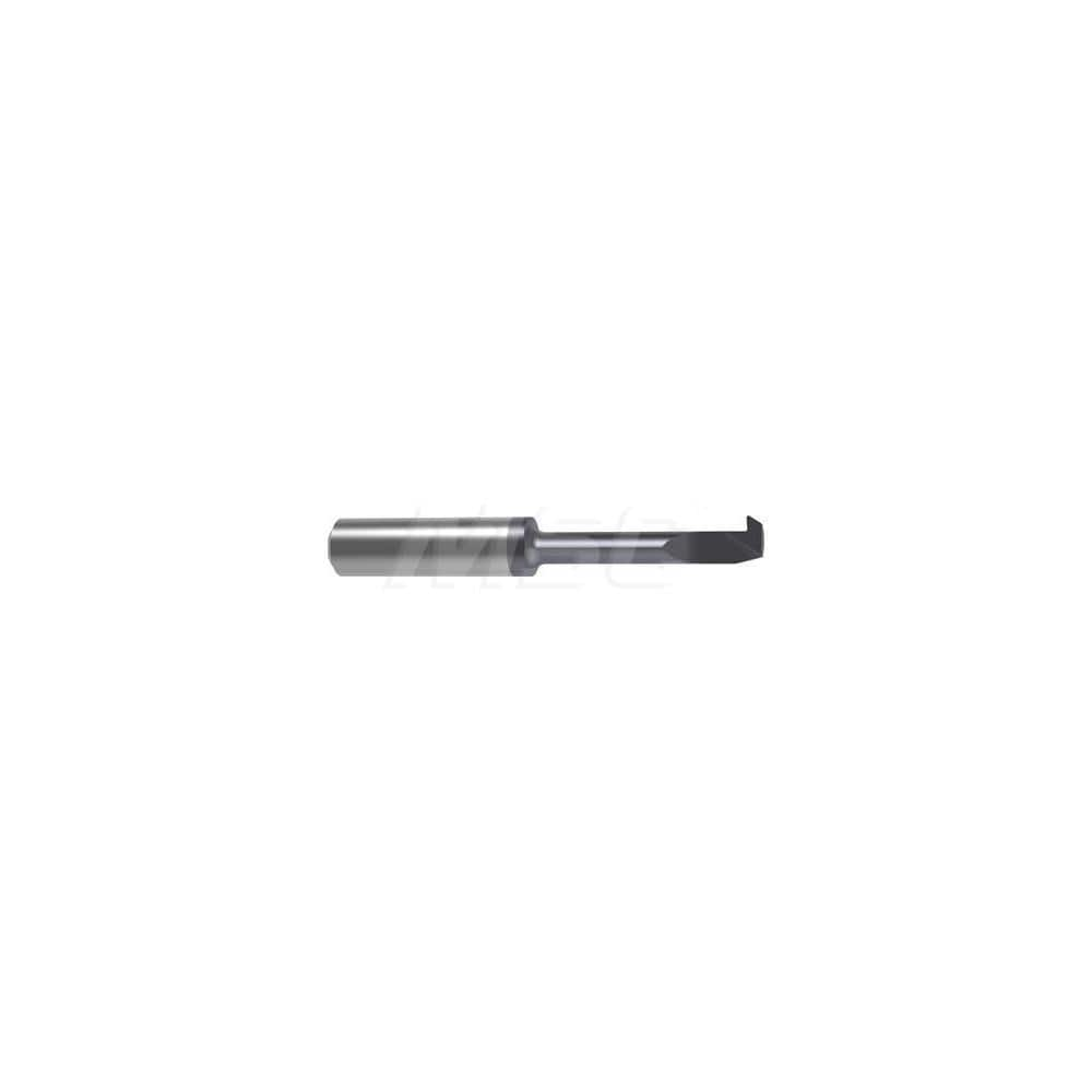 Back Boring Bar: 0.2756″ Min Bore, 1.8504″ Max Depth, Right Hand Cut, Carbide 2.8346″ OAL, 0.0079″ Corner Radius