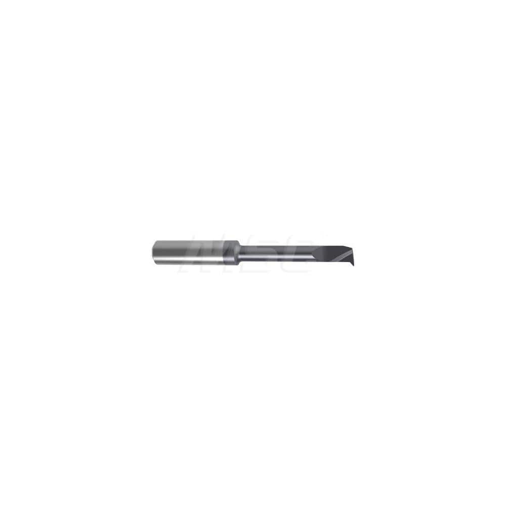 Internal Boring Bar: 0.2756″ Min Bore, 1.6535″ Max Depth, Left Hand Cut, Carbide 2.6378″ OAL, 0.0079″ Corner Radius