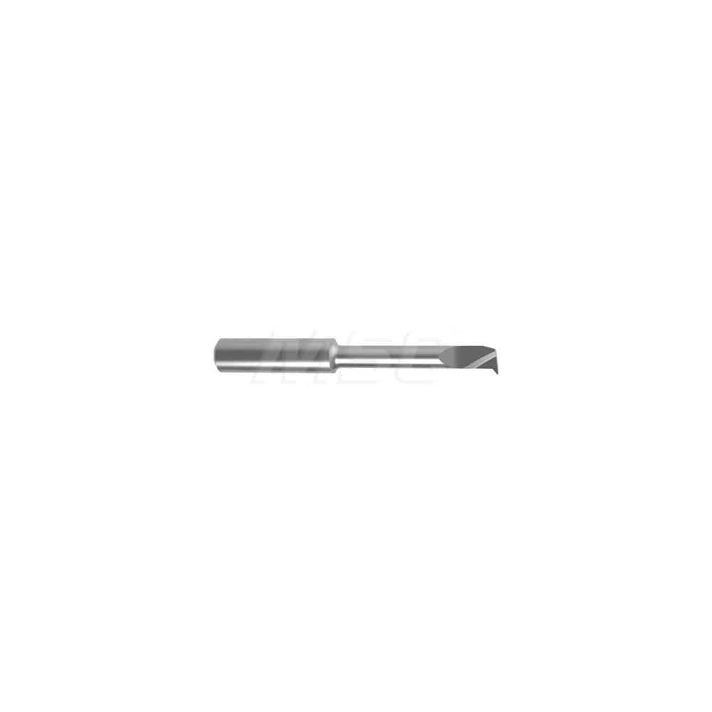 Internal Boring Bar: 0.2756″ Min Bore, 1.8504″ Max Depth, Left Hand Cut, Carbide 2.8346″ OAL, 0.0039″ Corner Radius