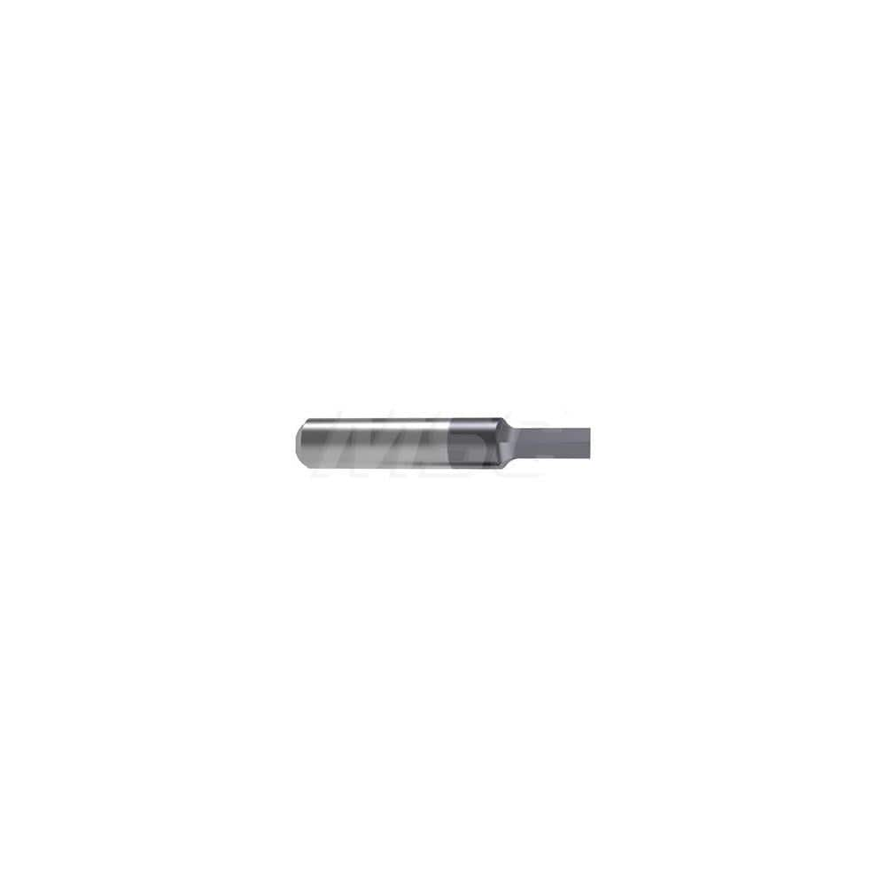 Internal Boring Bar: 0.3937″ Min Bore, 0.9843″ Max Depth, Neutral, Carbide 2.0472″ OAL, 0.0039″ Corner Radius