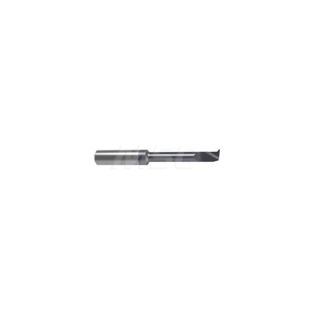 Internal Boring Bar: 0.2756″ Min Bore, 1.8504″ Max Depth, Right Hand Cut, Carbide 2.8346″ OAL, 0.0079″ Corner Radius