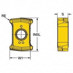 Sandvik Coromant - Indexable Drill Inserts Insert Style: DS20 Insert Size: 0407 - Top Tool & Supply