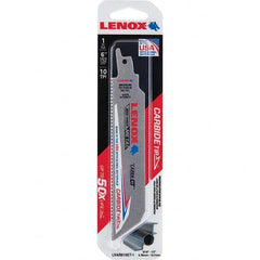 Lenox - Reciprocating Saw Blades Blade Material: Carbide Blade Length (Inch): 6 - Top Tool & Supply