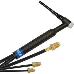 PRO-SOURCE - 350 Amp 12-1/2' Rubber Outfit 18F Water Cooled TIG Welding Torch Kit - Top Tool & Supply