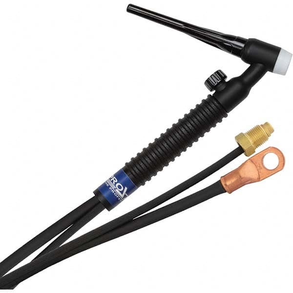 PRO-SOURCE - 150 Amp 12-1/2' Rubber Outfit 17V Air Cooled TIG Welding Torch Kit - Top Tool & Supply