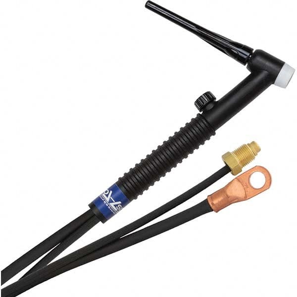 PRO-SOURCE - 150 Amp 25' Rubber Outfit 17FV Air Cooled TIG Welding Torch Kit - Top Tool & Supply