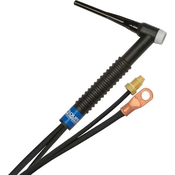 PRO-SOURCE - 150 Amp 25' Rubber Outfit 17F Air Cooled TIG Welding Torch Kit - Top Tool & Supply