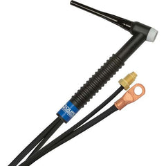 PRO-SOURCE - 150 Amp 12-1/2' Rubber Outfit 17F Air Cooled TIG Welding Torch Kit - Top Tool & Supply