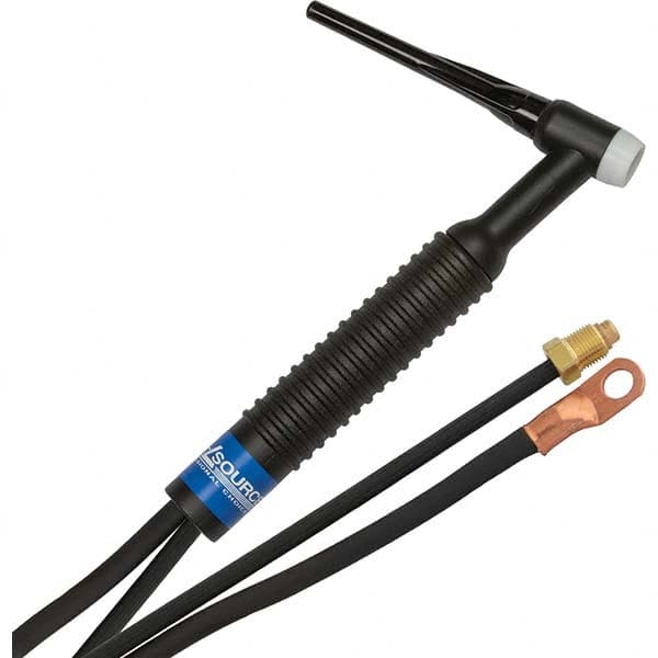 PRO-SOURCE - 200 Amp 25' Rubber Outfit 26F Air Cooled TIG Welding Torch Kit - Top Tool & Supply