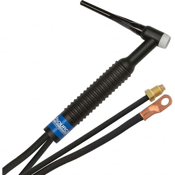 PRO-SOURCE - 200 Amp 12-1/2' Rubber Outfit 26 Air Cooled TIG Welding Torch Kit - Top Tool & Supply