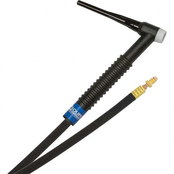 PRO-SOURCE - 150 Amp 12-1/2' Rubber Outfit 17F Air Cooled TIG Welding Torch Kit - Top Tool & Supply