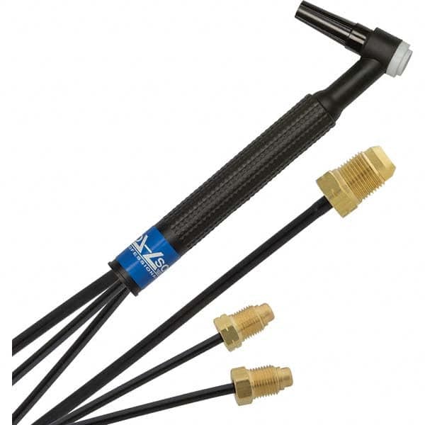 PRO-SOURCE - 250 Amp 25' Rubber Outfit 20F Water Cooled TIG Welding Torch Kit - Top Tool & Supply