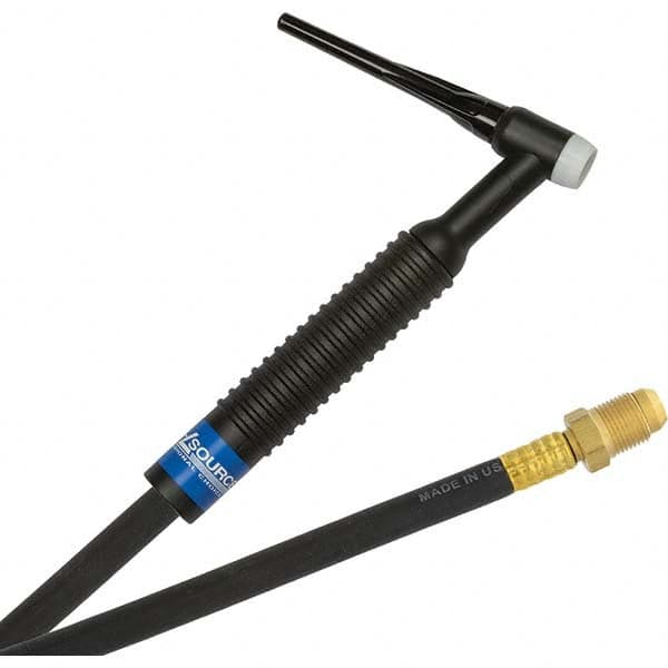 PRO-SOURCE - 200 Amp 12-1/2' Rubber Outfit 26F Air Cooled TIG Welding Torch Kit - Top Tool & Supply