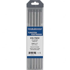 PRO-SOURCE - Tungsten Electrodes Type: 2% Ceriated Diameter (Inch): 3/16 - Top Tool & Supply