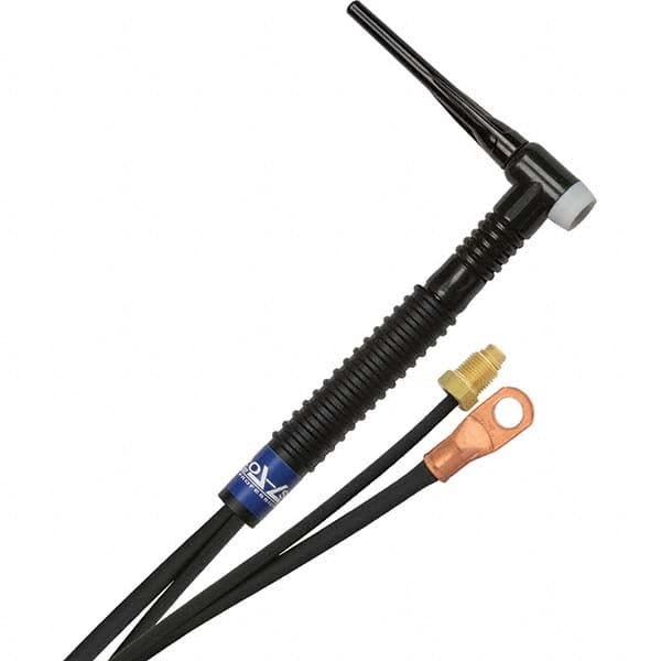 PRO-SOURCE - 150 Amp 25' Rubber Outfit 17FMT Air Cooled TIG Welding Torch Kit - Top Tool & Supply