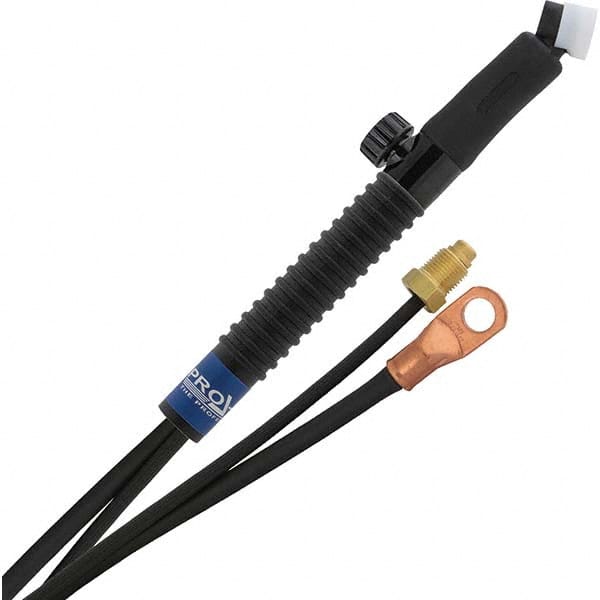 PRO-SOURCE - 80 Amp 25' Rubber Outfit 24FMT Air Cooled TIG Welding Torch Kit - Top Tool & Supply