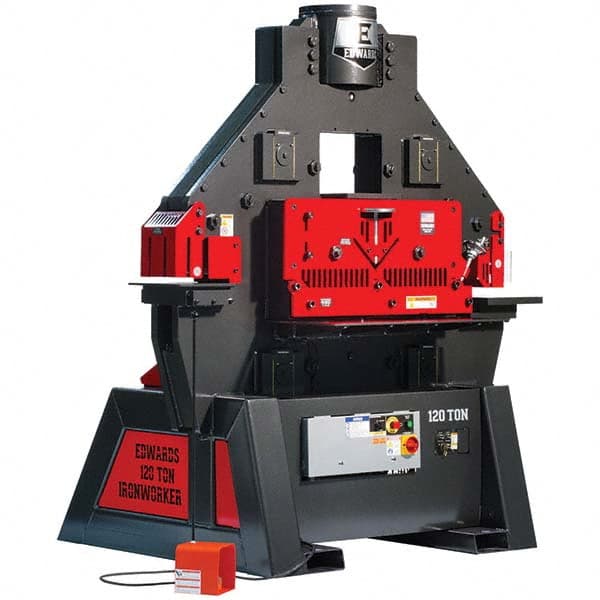 Edwards Manufacturing - Ironworkers Throat Depth (Inch): 11 Punching Pressure (Ton): 120 - Top Tool & Supply