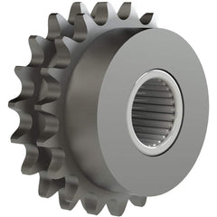 Chain Idler Sprockets; Bore Diameter: 1.0000; Hub Diameter: 2.6875; Pitch: 0.625 in; Compatible Shaft Diameter: 1 in; Number Of Strands: 2; Bearing Type: Needle; Material: Steel; Number of Teeth: 17; Minimum Order Quantity: Steel; Shaft Diameter (Inch): 1