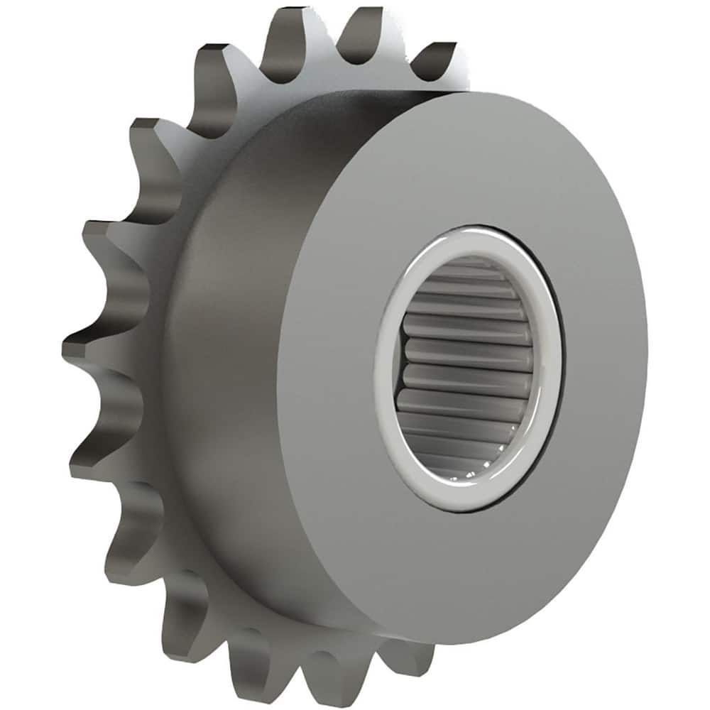 Chain Idler Sprockets; Bore Diameter: 1.0000; Hub Diameter: 1.5625; Pitch: 1 in; Compatible Shaft Diameter: 1 in; Number Of Strands: 1; Bearing Type: Needle; Material: Steel; Number of Teeth: 13; Minimum Order Quantity: Steel; Shaft Diameter (Inch): 1 in;