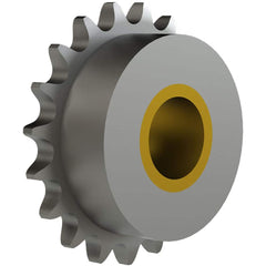 Chain Idler Sprockets; Bore Diameter: 1.0000; Hub Diameter: 3.2500; Pitch: 0.75 in; Compatible Shaft Diameter: 1 in; Number Of Strands: 1; Bearing Type: Plain; Material: Steel; Number of Teeth: 17; Minimum Order Quantity: Steel; Shaft Diameter (Inch): 1 i