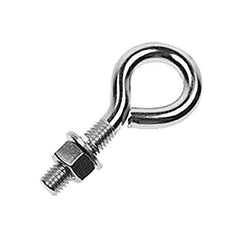 Fixed Lifting Eye Bolt: With Shoulder, 2,000 lb Capacity, 1/2 ™ Thread, Grade 316 Stainless Steel Fully Threaded, 3-3/16″ Shank