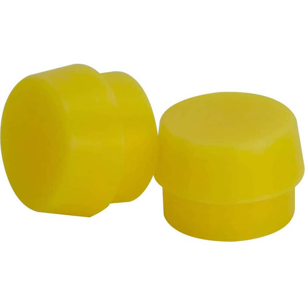 Replacement Heads & Faces; Material: Plastic; Tip Diameter (Decimal Inch): 2.0000; Hardness: Hard; Color: Yellow; Mount Type: Screw-In