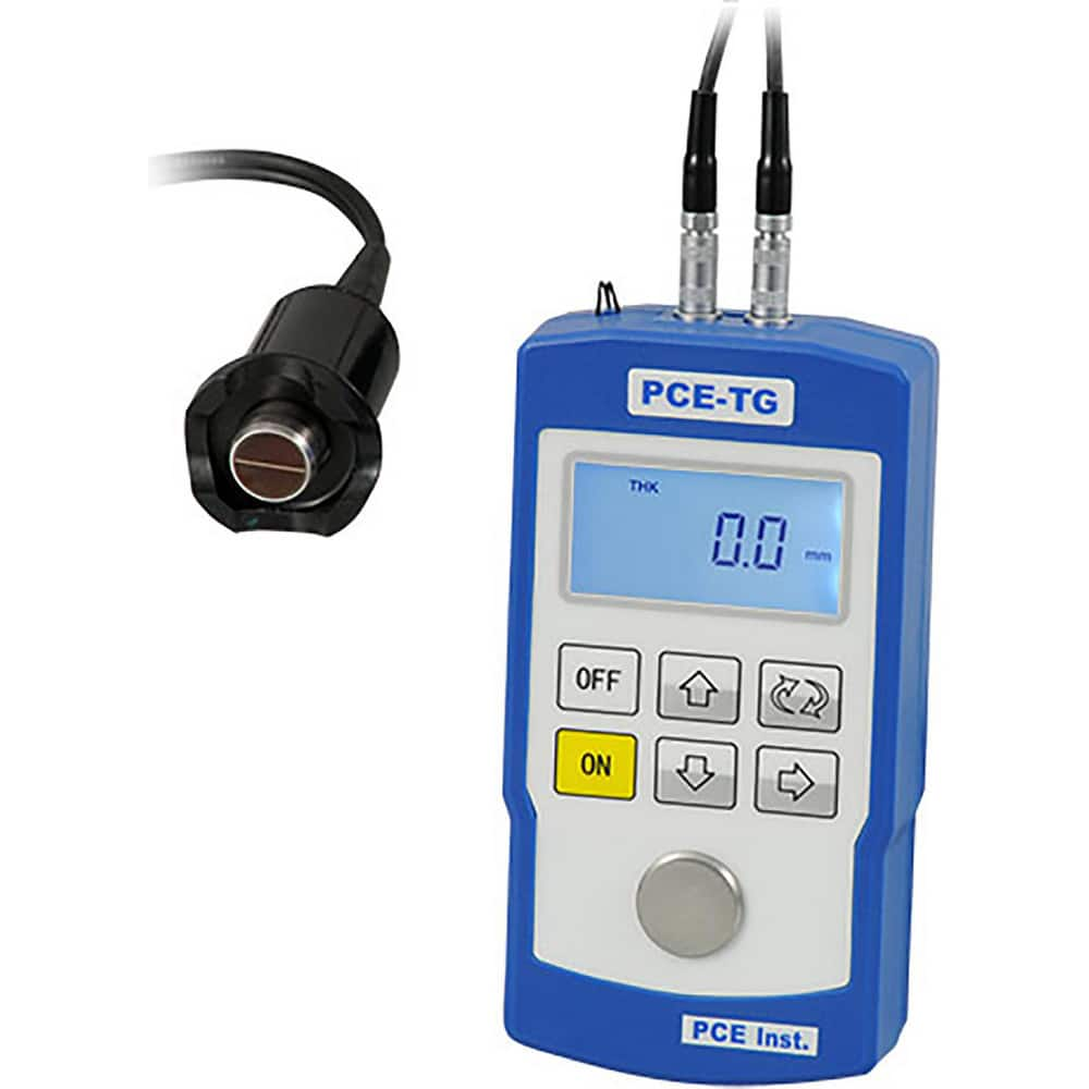 Electronic Thickness Gages; Minimum Measurement (mm): 1; Minimum Measurement (Decimal Inch): 1; Maximum Measurement: 225.00; Maximum Measurement (Inch): 225.00; Maximum Measurement (mm): 225.00; Anvil Tip Shape: Round; Resolution (mm): 0.100; Resolution (