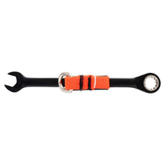 Combination Wrench: 11 mm Head Size, 15 ° Offset 6.5'' OAL, Steel, Black Chrome-Plated