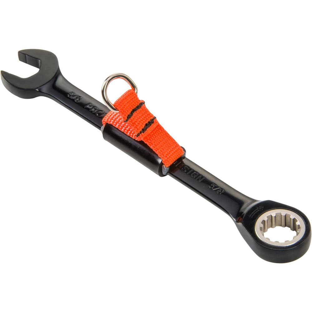 Combination Wrench: 0.625'' Head Size, 15 ° Offset 8.25'' OAL, Steel, Black Chrome-Plated