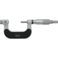 Interchangeable-Anvil Micrometers; Operation Type: Mechanical; Minimum Measurement: 1; Minimum Measurement (mm): 1; Maximum Measurement: 2.00; Digital Counter: No; Maximum Measurement (Decimal Inch): 2.00; Maximum Measurement (mm): 2.00; Thimble Type: Rat