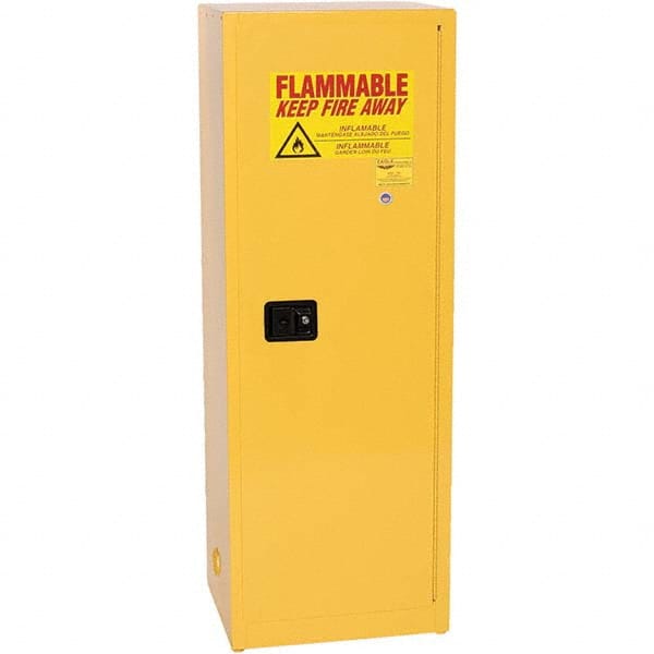 Eagle - Safety Cabinets Hazardous Chemical Type: Flammable and Combustible Liquids Color: Yellow - Top Tool & Supply