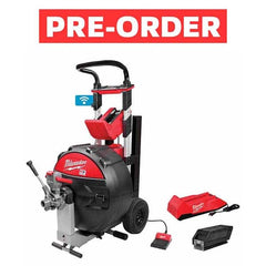 Milwaukee Tool - Electric & Gas Drain Cleaning Machines Type of Power: Cordless For Minimum Pipe Size: 3 (Inch) - Top Tool & Supply