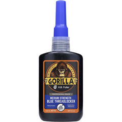 GorillaPro - 50 mL Bottle, Blue, Medium Strength Threadlocker - Top Tool & Supply